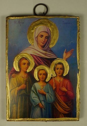 Sophia the Martyr Saint St Sophia the Martyr Russian Handpainted Eastern