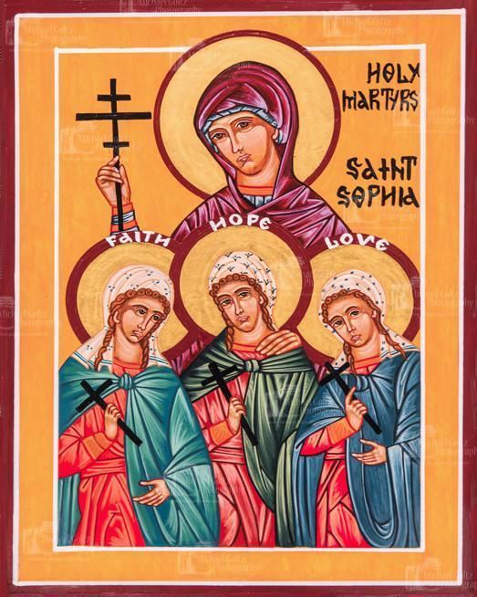 Sophia the Martyr St Sophia the Martyr and her Daughters Faith Hope and