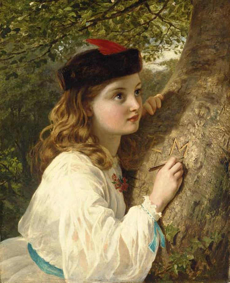 Sophie Gengembre Anderson The initials Anderson Sophie Gengembre Gallery Web