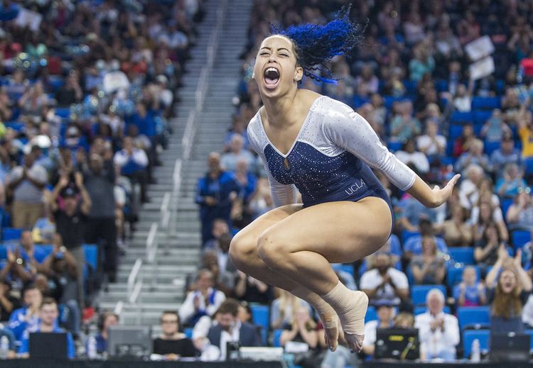 Sophina DeJesus UCLA gymnastics triumphs over Utah with thrilling comeback routines