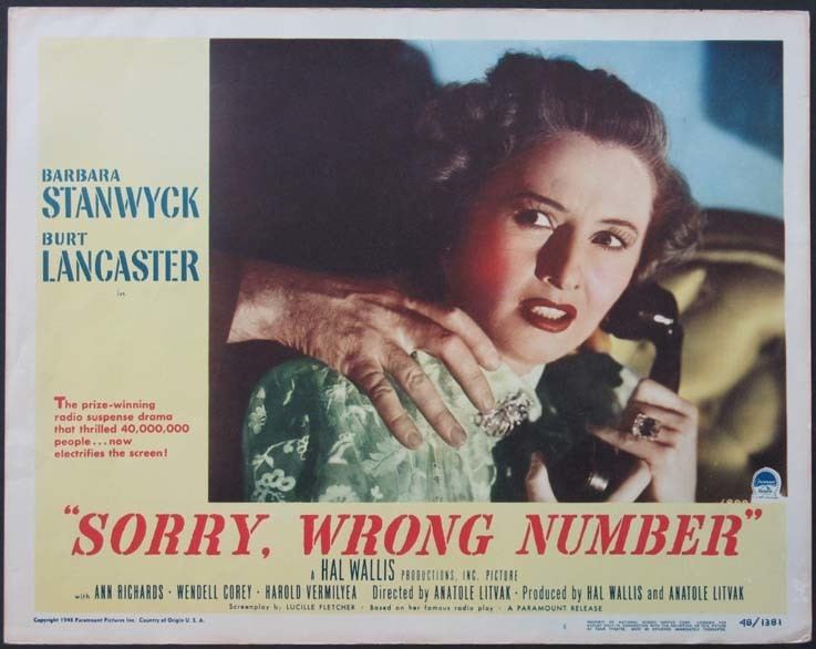 Sorry, Wrong Number Sorry Wrong Number 1948