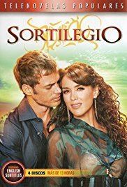 William Levy and Jacqueline Bracamontes in the poster of the 2009 Mexican telenovela, Sortilegio
