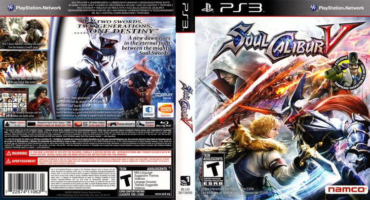 Soulcalibur V artgametdbcomps3coverfullHQUSBLUS30736jpg