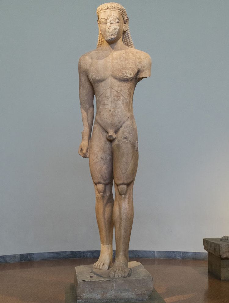 Sounion Kouros Kouros IV The Sounion Kouros BC 590 580 This kouros Flickr