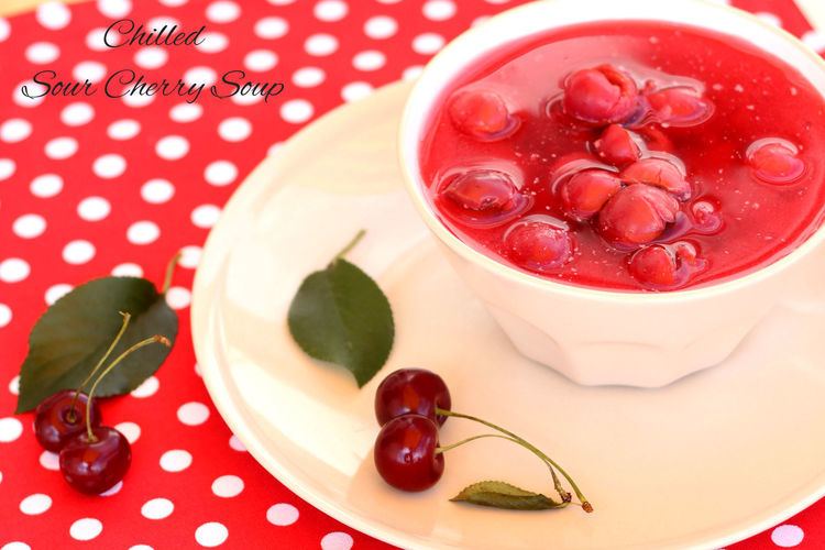Sour cherry soup Foods Of The World Hungary Chilled Sour Cherry Soup Bark Time