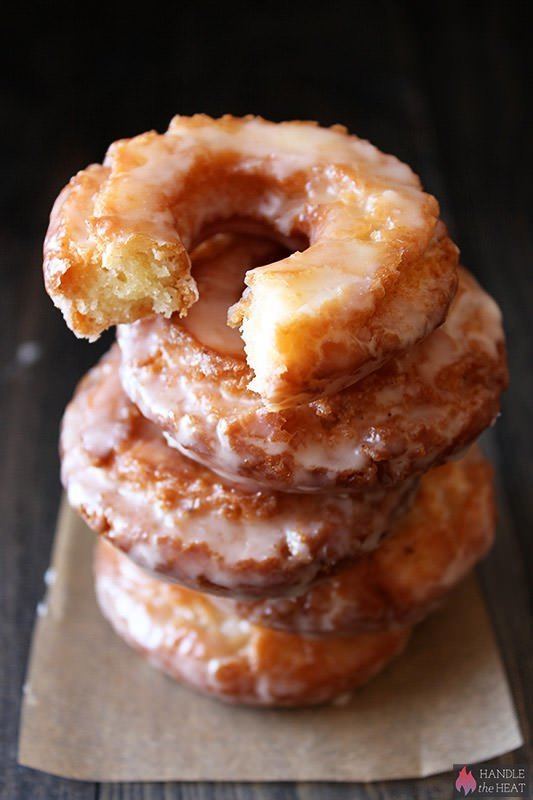 Sour cream doughnut OldFashioned Sour Cream Doughnuts Handle the Heat