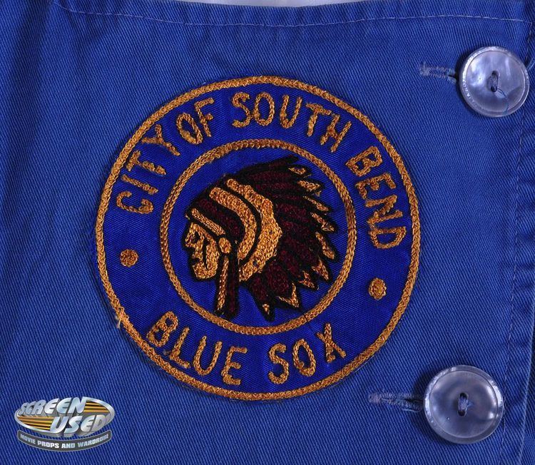 South Bend Blue Sox South Bend baseball uniform from A League of Their Own