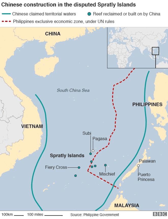 South China Sea Islands Flying close to Beijing39s new South China Sea islands BBC News