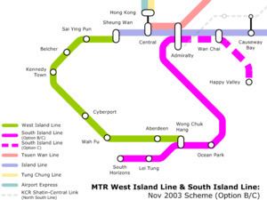 South Island Line History of the South Island Line and West Island Line Wikipedia
