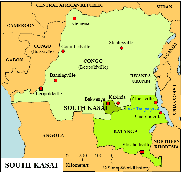South Kasai South Kasai Stamps and postal history StampWorldHistory