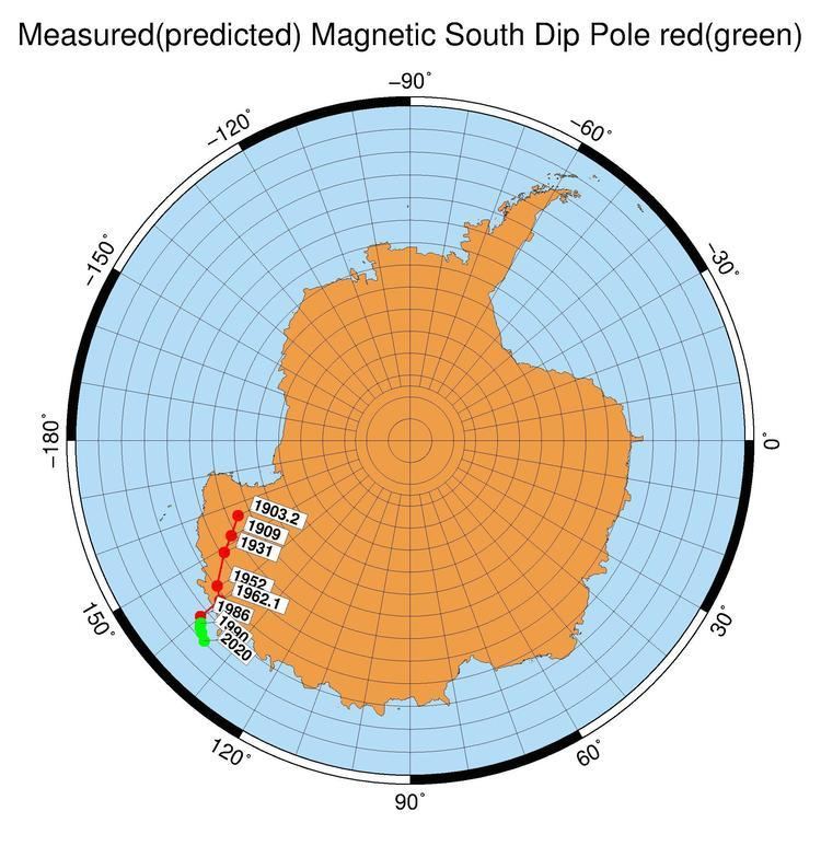 South Magnetic Pole WHOI Magnetics Group Magnetic South Pole