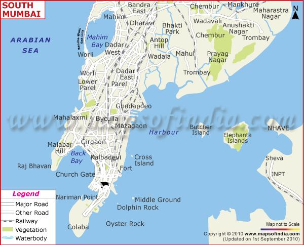 South Mumbai South Mumbai City Map