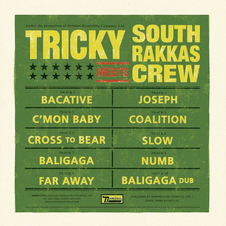 South Rakkas Crew Domino Albums Tricky Meets South Rakkas Crew