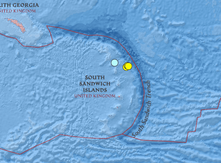 South Sandwich Trench Tonga South Sandwich Islands and Across the US Earthquakes 1218