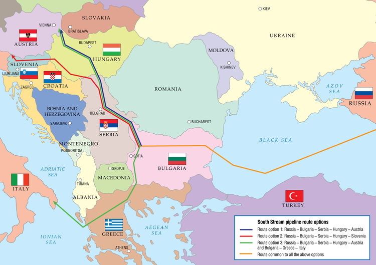 South Stream Stream is estimated to cost EUR 155 billion