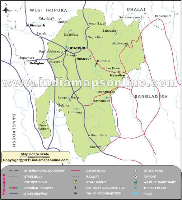 South Tripura district South Tripura District Map District Map of South Tripura South
