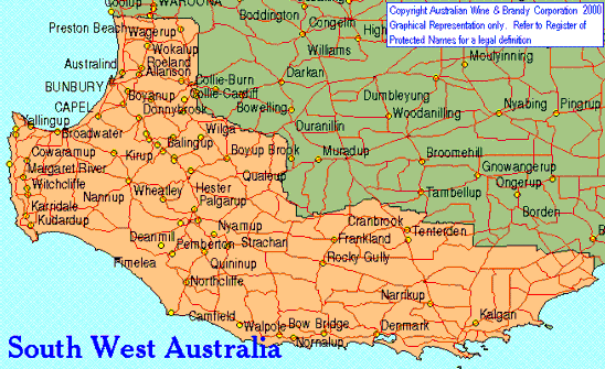 South West (Western Australia) Wine Regions In Western Australia