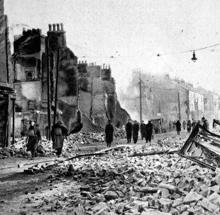 Southampton Blitz 23th November 1940 First night of Southampton Blitz