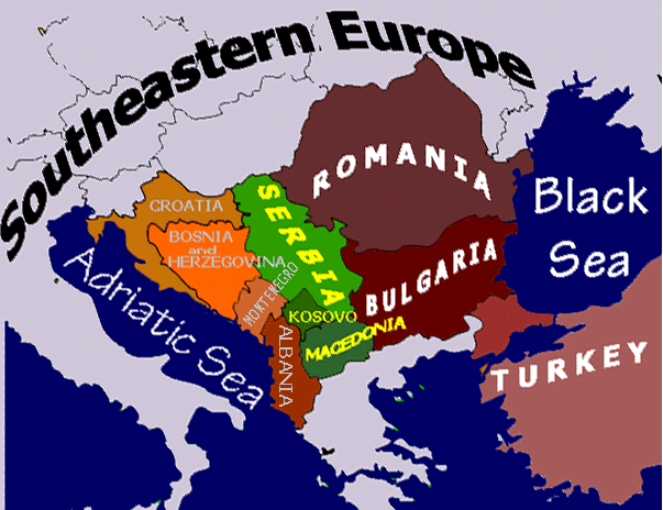 Southeast Europe David B Robrt39s Southeast Europe