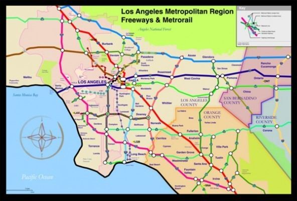 Southern California freeways So Cal Freeways Have You Tangled There39s a Map for That