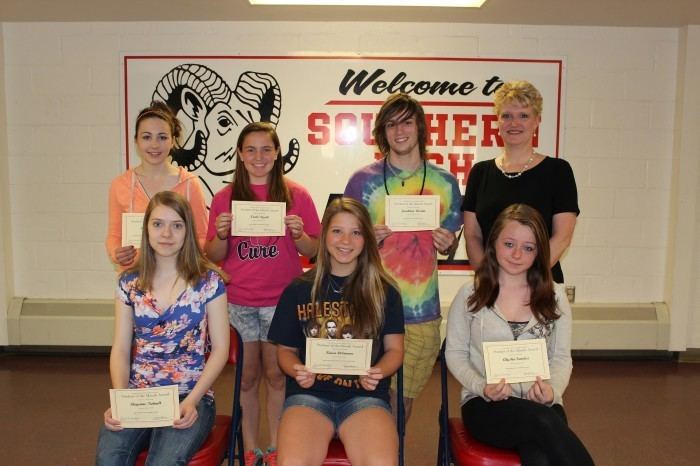 Southern Garrett High School SOUTHERN GARRETT HIGH SCHOOL NAMED STUDENTS OF THE MONTH FOR APRIL