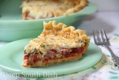 Southern tomato pie Deep South Dish Classic Southern Tomato Pie