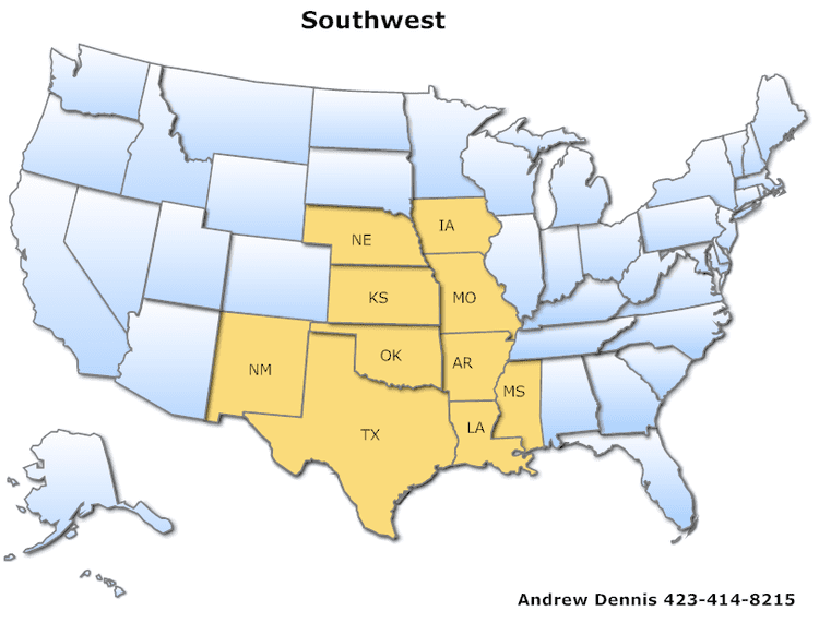 Southwest Territory Southwest Territory map