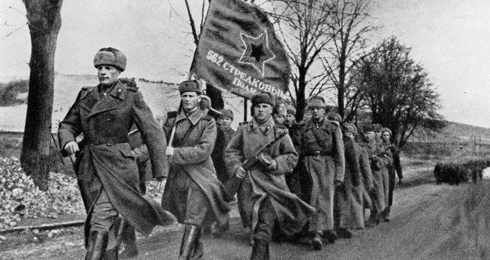 Soviet Army Propaganda Belittles Soviet Army Role in Liberating Europe From Nazism