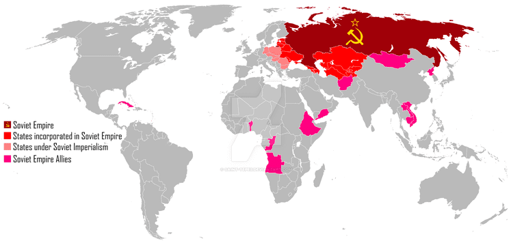 Soviet Empire Soviet Empire Soviet Imperialism Map by SaintTepes on DeviantArt