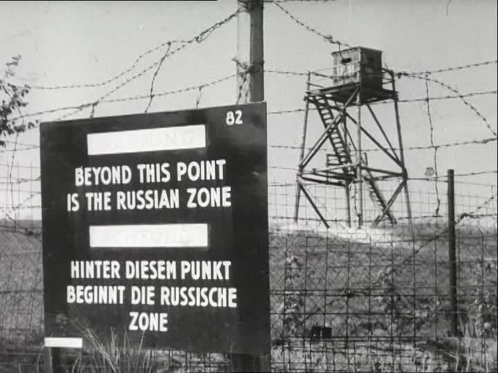 Soviet occupation zone Border Crossing 19401949 Germany SD Stock Video 864212336