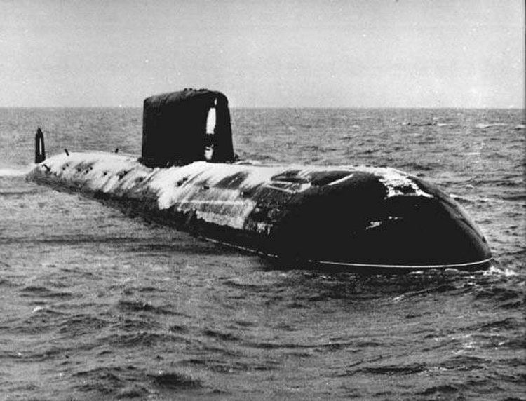 Soviet submarine K-278 Komsomolets Komsomolets the prototype Soviet nuclear sub still resting at the