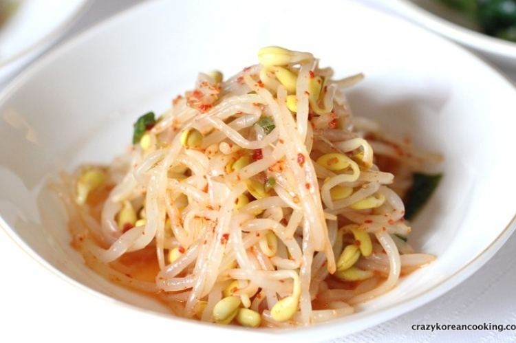 Soybean sprout Soybean Sprouts Side Dish Kong Namul Muchim Crazy Korean Cooking