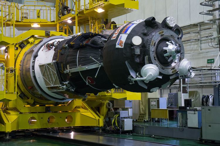 Soyuz MS-02 The Soyuz MS02 Spacecraft is Prepared for Encapsulation NASA