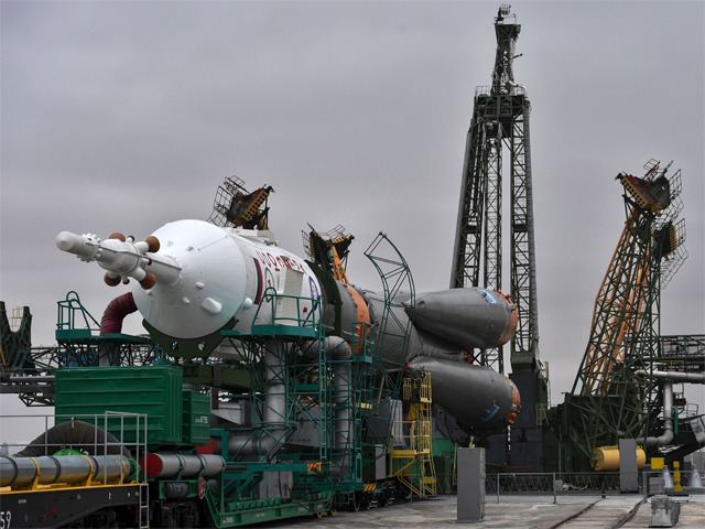 Soyuz TMA-20M Soyuz TMA20M gets ready for launch in Kazakhstan Soyuz TMA20M