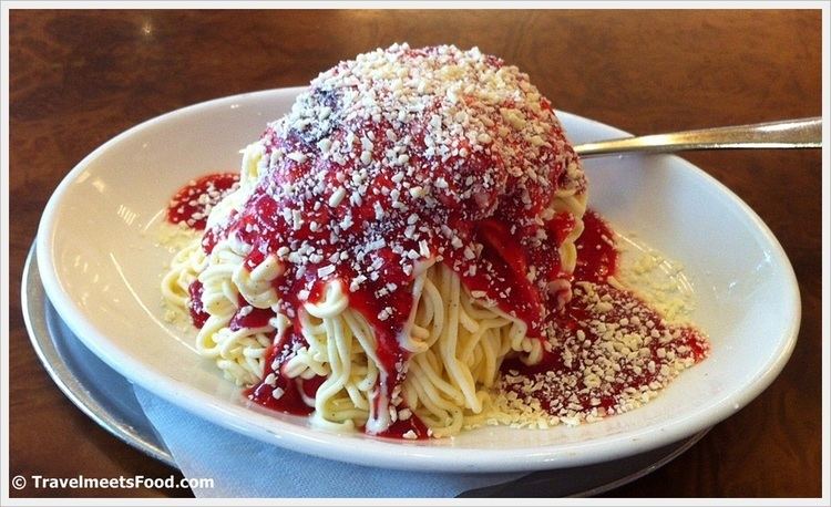 Spaghettieis Spaghetti Ice Cream Travel Meets Food
