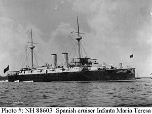Spanish cruiser Infanta Maria Teresa httpsuploadwikimediaorgwikipediacommonsthu