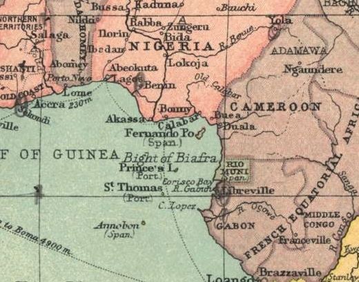 Spanish Guinea Big Blue 18401940 Spanish Guinea
