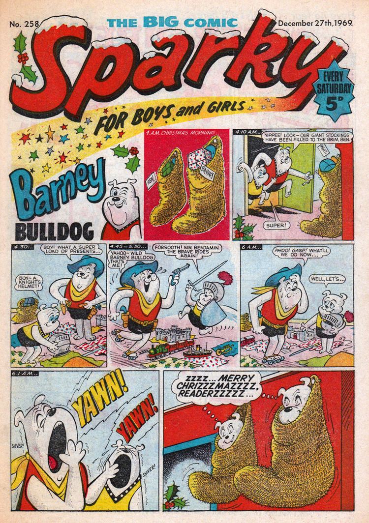 Sparky (comics) Blimey The Blog of British Comics Christmas comics SPARKY 1969
