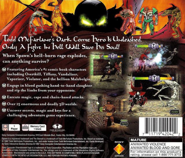 Spawn: The Eternal Spawn The Eternal Box Shot for PlayStation GameFAQs