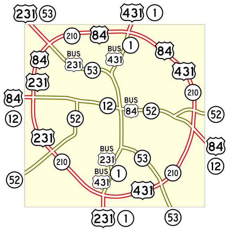 Special routes of U.S. Route 231