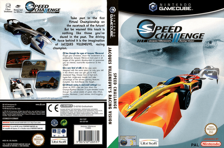 Speed Challenge: Jacques Villeneuve's Racing Vision GSZP41 Speed Challenge Jacques Villeneuve Racing Vision