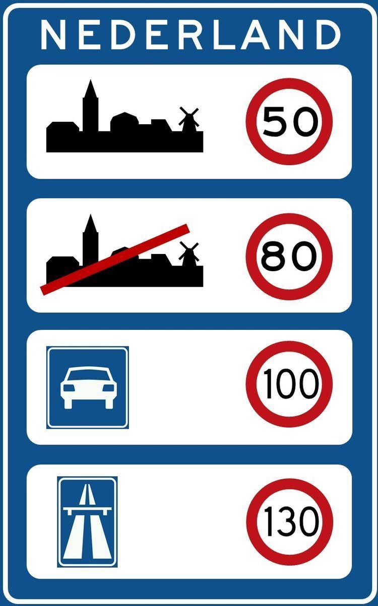 Speed limits in the Netherlands