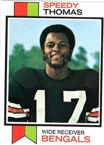Speedy Thomas CINCINNATI BENGALS Speedy Thomas 113 RC TOPPS 1973 NFL American