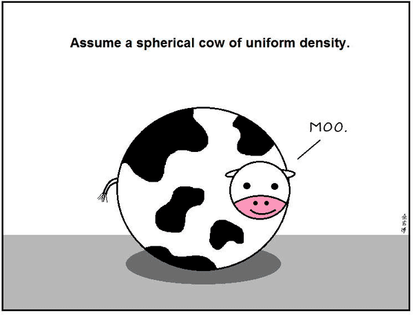 Spherical cow Delta ITP on Twitter quotFun Physics Friday Assume a spherical cow 1