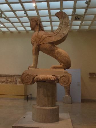 Sphinx of Naxos Sphinx of Naxos Picture of Delphi Archaeological Museum Delphi