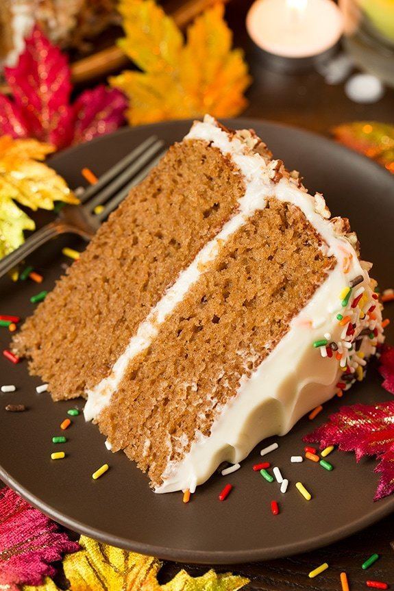 Spice cake Autumn Spice Cake with Cream Cheese Frosting Cooking Classy