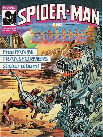 Spider-Man and Zoids SpiderFanorg Comics SpiderMan amp Zoids UK Page 1 of 2