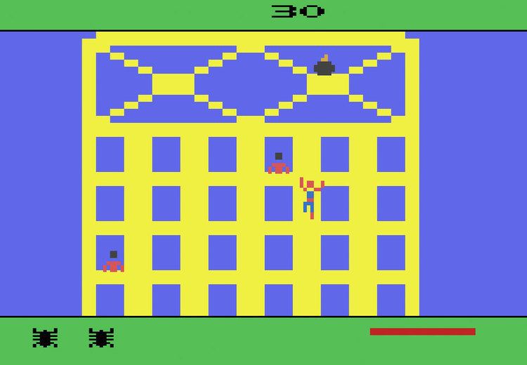 Spider-Man (Atari 2600 video game) Game review Parker Brothers SpiderMan for Atari 2600
