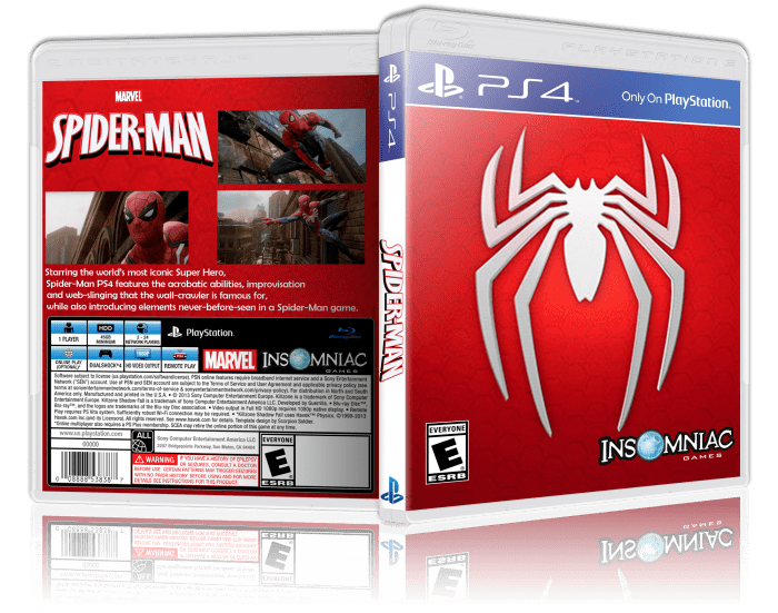 Spider-Man (upcoming video game) vgboxartcomboxesPS475005spidermanps4png