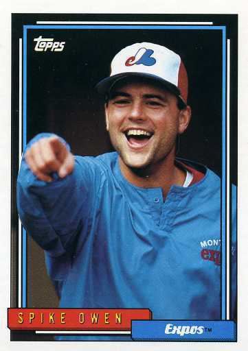 Spike Owen 1992 Topps Baseball 443 Spike Owen Montreal Expos